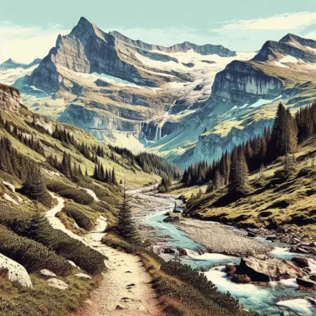 Rute Trekking dengan Pemandangan Pegunungan Terindah